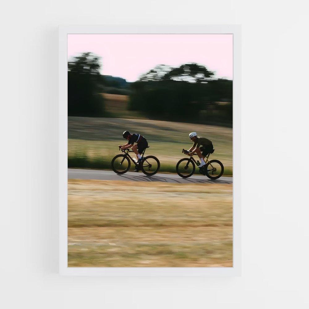 Poster Route des Cyclistes – affiche Cyclisme (vue 3)